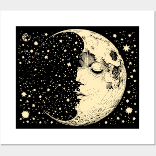 Moon and Stars Posters and Art